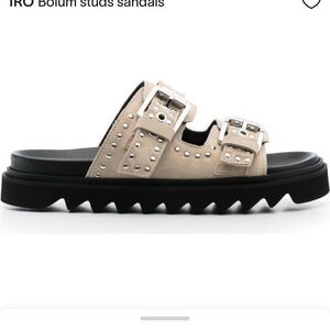 IRO Bolum Stud Sandal slide Size 37